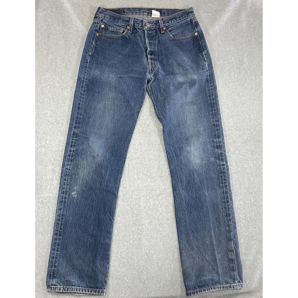 Levi's Other - Vintage Levis 501 Jeans Mens 32x33 Blue Button Fly Denim Pants (Tag35x36)